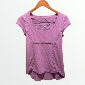 Prana Purple High Low Workout Top